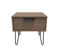 Fuji 1 Drawer Bedside In Carini Walnut (Ready Assembled)