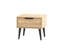 Fuji 1 Drawer Bedside In Nebraska Oak (Ready Assembled)