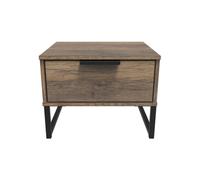 Welcome Furniture Ready Assembled Hong Kong G 1 Drawer Bedside In Vintage Oak, Brown