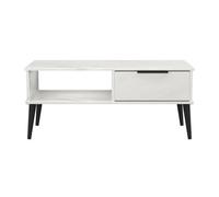 Fuji 1 Drawer Coffee Table In Marble (Ready Assembled)