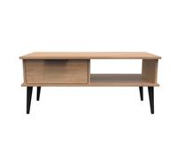 Welcome Furniture Hong Kong 1 Drawer Coffee Table In Nebraska Oak - Ready Assembled, Brown