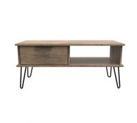 Fuji 1 Drawer Coffee Table In Vintage Oak (Ready Assembled)