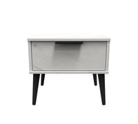 Fuji 1 Drawer Midi Bedside Cabinet In Marble (Ready Assembled)