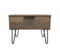 Fuji 1 Drawer Side Table In Vintage Oak (Ready Assembled)