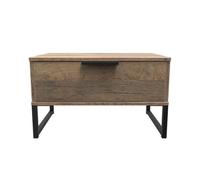 Fuji 1 Drawer Side Table (Ready Assembled) Ready Assembled 2 U Walnut One Size