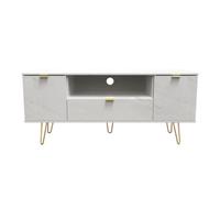 Fuji 2 Door 1 Drawer Wide Tv Unit In Marble (Ready Assembled)