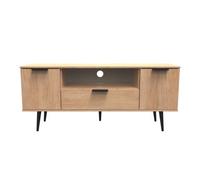 Fuji 2 Door 1 Drawer Wide Tv Unit In Nebraska Oak (Ready Assembled)