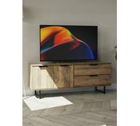 Welcome Furniture Ready Assembled Hong Kong G 2 Door 1 Drawer Wide Tv Unit In Vintage Oak