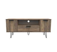 Fuji 2 Door 1 Drawer Wide Tv Unit In Vintage Oak (Ready Assembled)