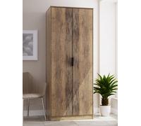 Ready Assembled 2 U Fuji 2 Door Wardrobe (Ready Assembled) in Dark Brown Ready Assembled 2 U Dark Brown