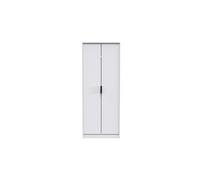 Welcome Furniture Ready Assembled Hirato Tall Plain Wardrobe - White Matt, White