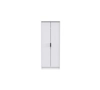 Welcome Furniture Ready Assembled Hirato Tall Plain Wardrobe - White Matt, White