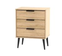 Fuji 3 Drawer Chest In Nebraska Oak (Ready Assembled)