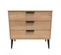 Fuji 3 Drawer Chest In Nebraska Oak (Ready Assembled)