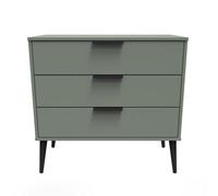Fuji 3 Drawer Chest Of Drawers In Reed Green (Ready Assembled)