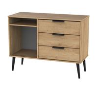 Fuji 3 Drawer Tv Unit In Nebraska Oak (Ready Assembled)