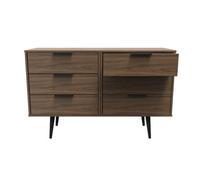 Fuji 6 Drawer Chest In Carini Walnut (Ready Assembled)