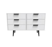 Fuji 6 Drawer Chest In White Matt (Ready Assembled)
