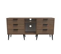 Ready Assembled 2 U Fuji 6 Drawer Sideboard (Ready Assembled) in Walnut Ready Assembled 2 U Walnut