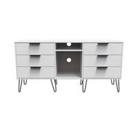 Fuji 6 Drawer Sideboard In White Matt (Ready Assembled)