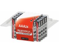 FUJI ENERGY AAA Batteries - Alkaline 1.5V - Up To 100% Extra Life - Reliability For Everyday Devices - 10 Year Shelf Life - LR03 MN2400, 24 Count (Pack of 24 - Resealable Box Pack)
