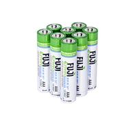 Fuji Enviromax 1.5V Super Alkaline AAA Batteries - No Harmful PVC & Heavy Metals, Long Lasting, Powerful, Triple AAA Batteries (Pack of 8)