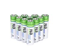 Fuji Enviromax 1.5V Super Alkaline LR6 AA Batteries - No Harmful PVC & Heavy Metals, Long Lasting, Powerful, Double A Batteries (Pack of 10)