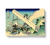 Fuji From The Mountains Of Totomi By Katsushika Hokusai Asian Japanese Canvas Wall Art Print Ready to Hang, Framed Picture for Living Room Bedroom Home Office Décor, 76x50 cm (30x20 Inch)