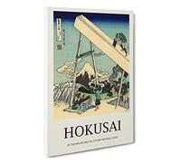 Fuji from The Mountains of Totomi Katsushika Hokusai Canvas Print | Gallery Wrapped 30mm Frame Wall Art | 30x20 inches | Ready to Hang | Asian Landscape Picture | Living Room Bedroom Lounge Office