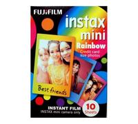 Fuji Instax Mini RAINBOW COLOURS Instant Film for Fujifilm Instax Mini Cameras - 10 Shot Pack
