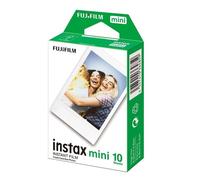 instax mini instant film, white border, 10 shot pack, suitable for all instax mi
