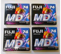 FUJI MD-R 74 Recordable Mini Disc Fujifilm -New/Sealed x 4