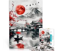 Fuji mount ink wash art1000 Piece teenager Puzzles Stress Reliever Difficult Challenge is ideal as gifts for the whole family 38x26cm