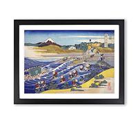 Fuji Seen From Kanaya By Katsushika Hokusai Asian Japanese Framed Print | A3 Black Framed Wall Art | Ready to Hang | Asian Landscape Picture | Living Room Bedroom Lounge Office