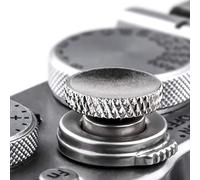 Fuji Shutter Release Button Accessories-Fujifilm Camera Soft Shutter Button | Silver Shutter Button for Canon Nikon Leica Film X100V X100F Xt5 Xt4 Xt3 Xt2 Xt30 Xt20 Xt10 Xpro3 Xpro2 Xpro1