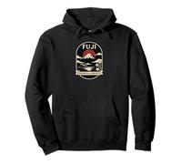 Fuji Strength & Serenity Retro Japan Emblem Pullover Hoodie