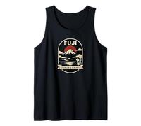 Fuji Strength & Serenity Retro Japan Emblem Tank Top