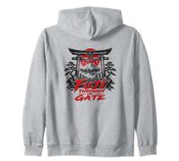 Fuji Through The Gate Japan Torii Scene Landscape Zip Hoodie
