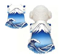 Fuji Wave Ocean S Pet Apparel for Small Dogs-Cute Summer Outfit for Puppy, Soft Breathable Pet Clothes for Cat