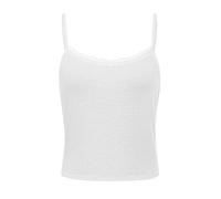Fujian Friday 2000s Camisole y2k Women Spaghetti Strap Crop Top Kawaii Sweet White Camis Tanks Aesthetic Clothes-As photo shows,L