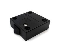 FUJIE Cabinet Switch Recessed Momentary Contact Automatic Switch for Closets Furniture Door Switches, Open When Switch is Pushed, Black