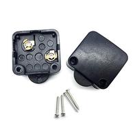 FUJIE Cupboard Door Switch Black Surface Push to Break Door Light Switch 2A 250V Cabinet Door Light Control Switch Light Door Switch 2 Pack