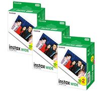 Fujifilm Instax Wide Pictue Fomat Instant Photo Film - White, 60 Shot Pack