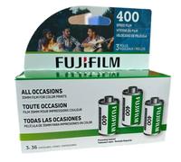 Fujifilm Colour 35mm Film - 400 35mm 36 Exposures - 3 PACK
