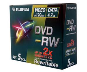 Fujifilm DVD-RW 4.7GB 2x. 5-Pk 5 pc(s)