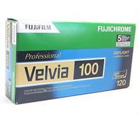 FujiFilm Fujichrome Velvia RVP 100 120 Pro Slide Film 5 Pack