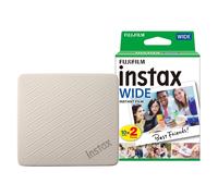 Fujifilm Instax Link Wide 2 Wireless Smartphone Photo Printer - Beige (Printer + 20 Shot Pack)