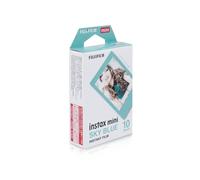instax mini instant film, Blue border, 10 shot pack, suitable for all instax mini cameras and printers