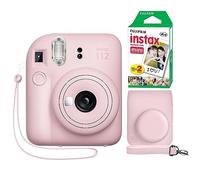 Fujifilm Instax Mini 12 Instant Camera Blossom Pink + Minimate Custom Case + Fuji Instax Film 20 Sheets Twin Pack