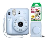 Fujifilm Instax Mini 12 Instant Camera Pastel Blue + Minimate Custom Case + Fuji Instax Film 20 Sheets Twin Pack